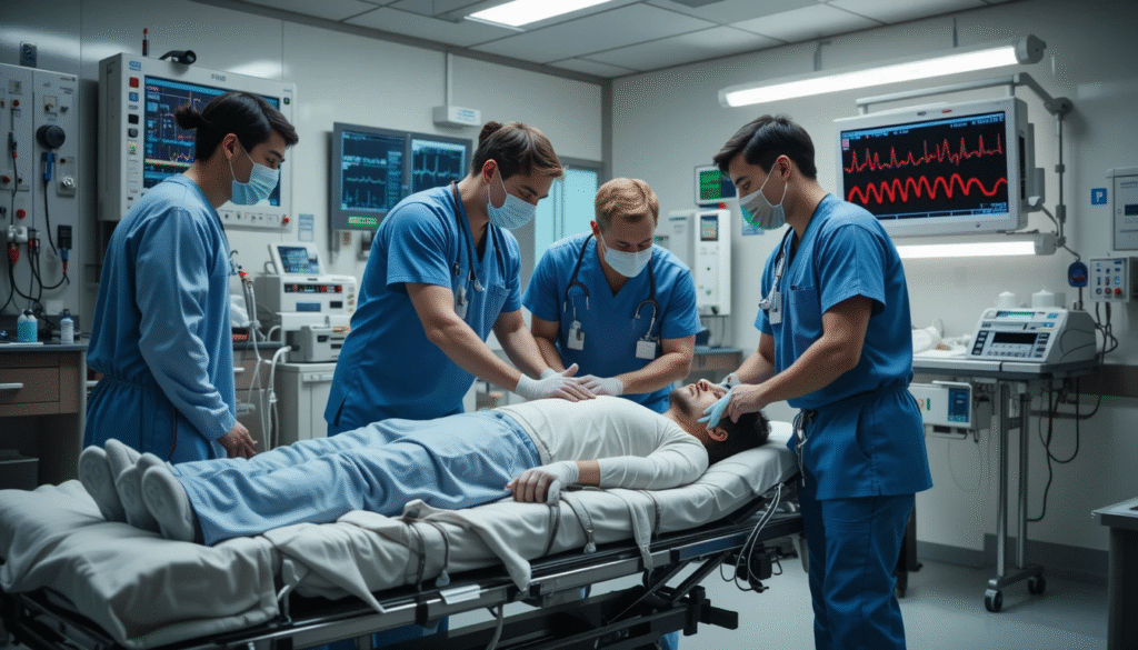 Cardiac Arrest: Emergency Management, CPR, and ACLS Rhythm Guide